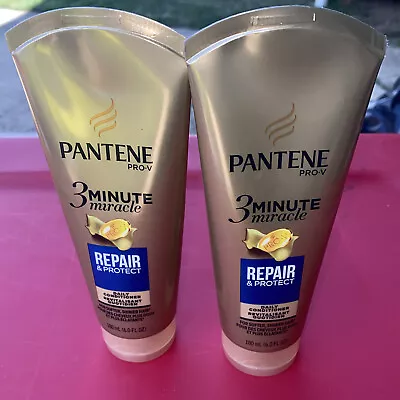 2 Pantene Repair And Protect 3 Minute Miracle Deep Conditioner 6 Fluid Ounce • $21.95