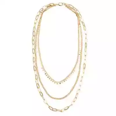 D &x Alesha Contemporary Multi-row Short Necklace • £21.73