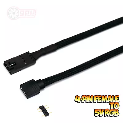 Corsair RGB 3/4-Pin To Standard ARGB Fan / Device Adapter Cable Braided - 50cm • £6.95
