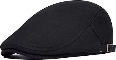 £11.89 • Buy Mens Flat Cap Gatsby Ivy Irish Wool Newsboy Hat Hunting Cabbie Hat Adjustable