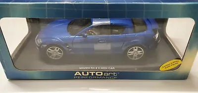 1/18 Scale MAZDA RX-8 X-Men Car AUTOart Performance X-Men 2 Blue Car Limited/box • $395