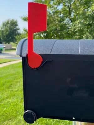 Red Flag Replacement Rubbermaid Mailbox - Snap Fit Plastic • $13