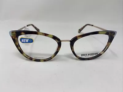 True Religion Eyeglasses Frame T038 Tor Tortoise Gold 53/19/140 Flex Hinge Ty53 • $66