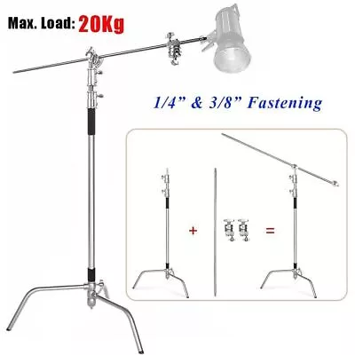 Heavy Duty Support Studio Reflector Light C Stand With Boom Arm Grip Head New • $165