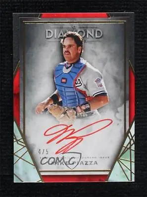 2022 Topps Diamond Icons Red Ink Auto Red /5 Mike Piazza #RI-MP Auto HOF • $286.10