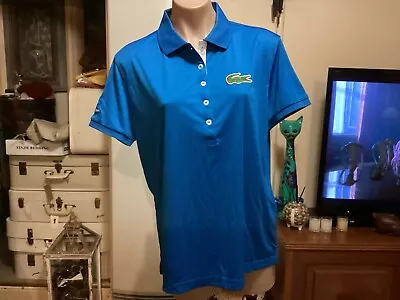 LACOSTE SPORT BNWT Blue Polo Shirt Short Sleeves AUSTRALIAN OPEN Size 50 • $40