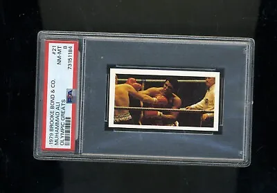 1979 Brooke Bond & Co #21 Olympic Boxing Great Muhammad Ali  PSA 8 • $31.99