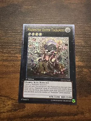 YUGIOH Madolche Queen Tiaramisu ABYR-EN048 Ultimate Rare 1st Edition Nm • $108.88