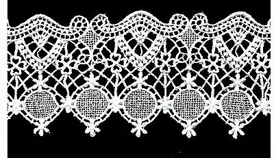 Magnificent Lace Venise Trim Rayon Craft Bridal Dress Quilt Fabric 4   #2455 • $7.20