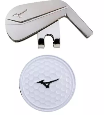 Mizuno Japan Golf Ball Cap Clip Marker Iron 5LJD192100 Silver • $22.67