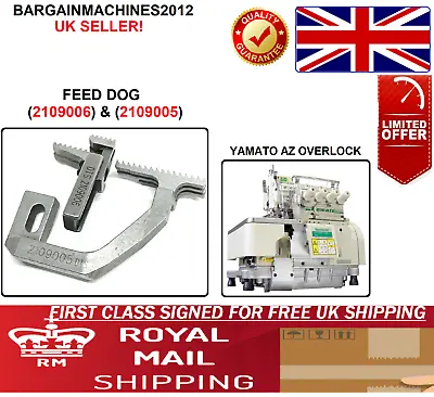 Yamato Fit's Az Overlock 2109009/2109006 Feed Dog Industrial Sewing Machine Part • £19.99