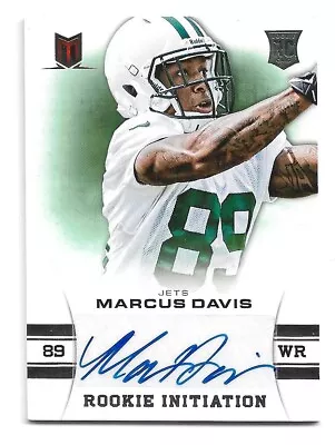 Marcus Davis /299 2013 Panini Momentum Auto Rookie Autograph #62 New York Jets • $2.99