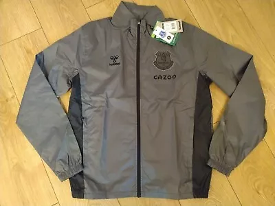 £17.99 • Buy Everton FC 21/22 Training Spray Coat Jacket Adult Hummel Medium M No Hood