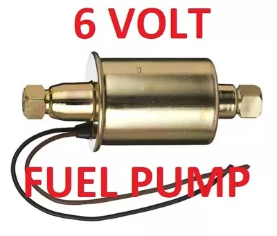 6 Volt Electric Priming Fuel Pump Ford 1955 1954 - 1951 - Can Also Be Used Alone • $39.99