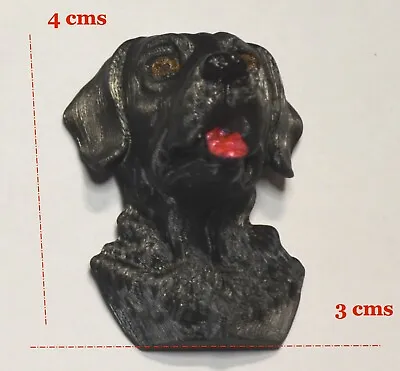 Black Labrador Brooch Or Fridge Magnet-A. 3D PLA Resin. New. • £0.99