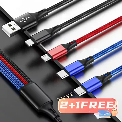 4 In 1 Multi USB Charger Charging Cable Lead For All Mobile Phones UK • £3.57