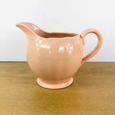 Grindley Peach Petal Jug Pitcher Large 1-litre Vintage 1950s Midcentury Pink • $25.10