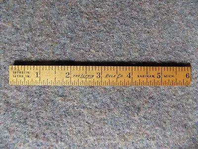 Vintage Lufkin Wood 6 Inch Ruler Saginaw MI • $9.99