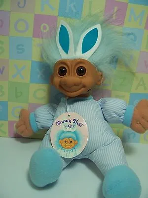 EASTER BUNNY / RABBIT W/HANG TAG - 9  Soft Russ Troll Doll - NEW  • $14.95