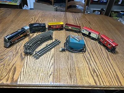 Vintage Marx Canadian Pacific 3000 Engine 554 552 555 556 Track Transformer Set • $225