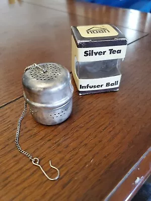 Vintage Hoan Silver Tea Infuser Ball 1.5  X  1.5   Silver Plated With Box • $7.50