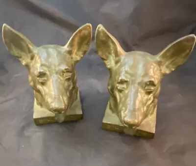 Antique Mcclelland Barclay German Shepherd Dog Art Statue Sculpture Bookends • $817.83