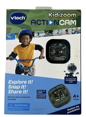 Vtech Kidizoom Action Cam Camo Green Model 80-170770 • $42.99