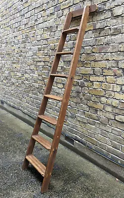 £150 • Buy (b) Vintage 7 Tread Loft/library/shop  Style Ladder - Shellac Sealed & Waxed