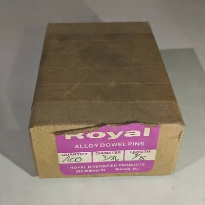 Pack Of 100 - 5/16  X 7/8  Royal Dowel Pins Alloy Steel • $19.23