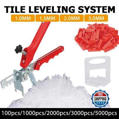 Tile Leveling System Clips Wedges Levelling Spacer Floor Wall Tiling Tool Kit AU • $14.49