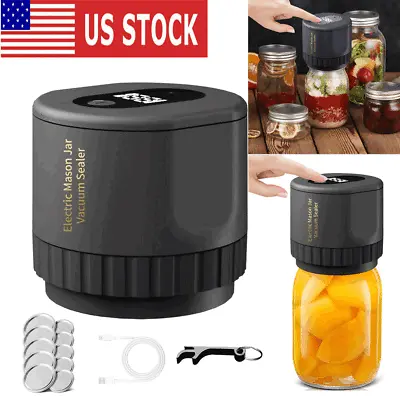 Electric Mason Jar Vacuum Sealer Kit For Wide Mouth And Regular Mouth Mason Jars • $19.89