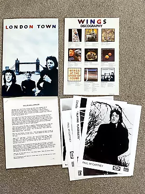 WINGS (Paul McCartney/Beatles)  London Town PROMO Press Kit With Photos 1978 • $145