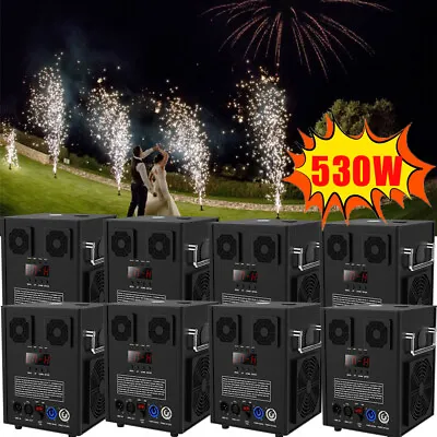 530W Cold Spark Firework Machine DMX Stage Effect DJ Event Wedding W/Flight Case • £209.99