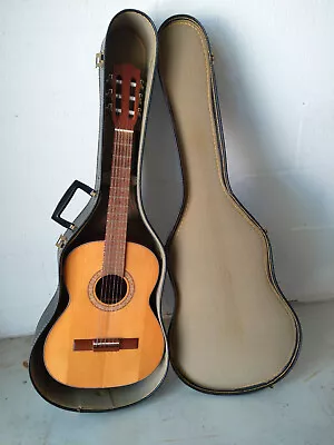 Used Vintage Short Scale Acoustic Classical Guitar With Case • $119.99