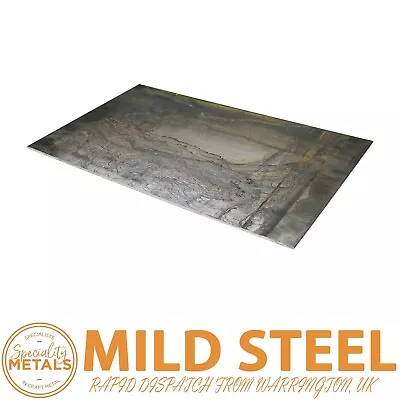 4mm Mild Steel Sheet Metal Plate Samples DIY & Car Repair 100 X 100mm X 3 Pack • £11.69