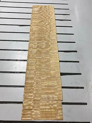 Bleached Lacewood Wood Veneer 5 Sheets 19''x 4 3/4'' 101G • $9.99