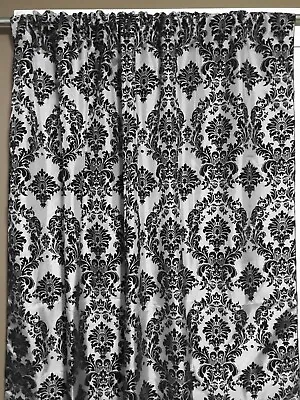 Flocking Damask Curtain Window Panel Or Photography Backdrop 58  Wide • £15.43