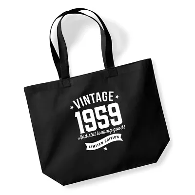 65th Birthday Vintage Gift Women’s Ladies Shopping Bag Present Tote Idea • £9.95