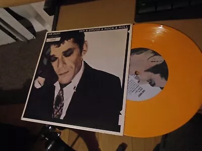 Ian Dury - Sex Drugs Rock And Roll - Orange Vinyl Single RARE • £20