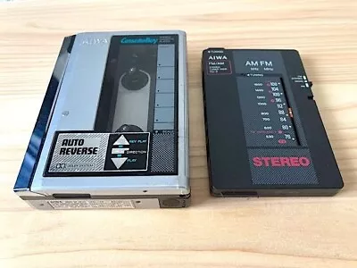 Aiwa HS-U7 Cassette Boy Silver TU-2 Music Radio Player High Sound Vintage Tested • $1349.74