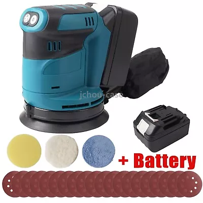 11000RPM 125mm Cordless Car Polisher Sander Buffer Polishing Machine Battery Kit • $85.99