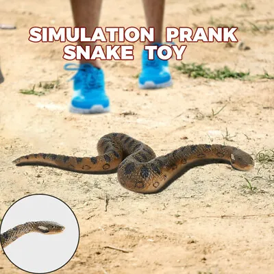 £3.88 • Buy Realistic Rubber Fake Snake Garden Props Halloween Joke Prank Scary Snake Toys