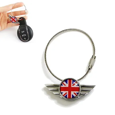 Red/Blue UK Union Jack Wing Logo Shape Key Chain Ring Keychain For MINI Cooper • $9.99