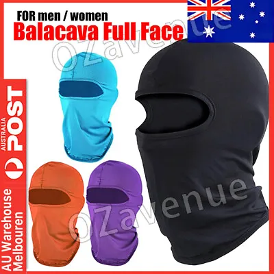 $5.85 • Buy Full Face Mask Lycra Balaclava Windproof Thin Motorcycle Cycling Ski Mask