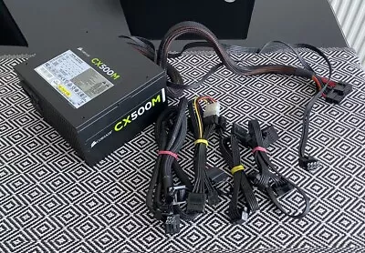 Corsair CX500M 75-002017 500W ATX 20+4 Pin Modular PSU Power Supply + Cables • £19.99