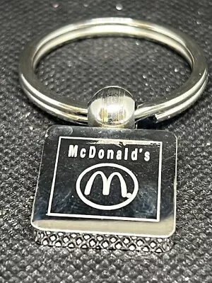 McDonald's Arch Logo Etched Stainless Charm Key Chain • $5.09