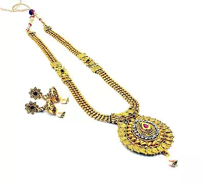 Indian Bridal Gold Plated Jewelry Set Traditional Ethnic Partywear For Women • $16.67