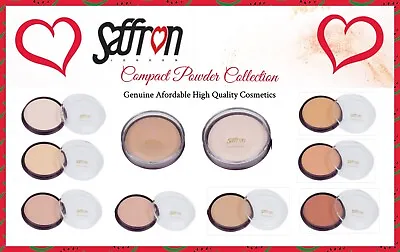 Saffron Collection London Compact Pressed Face Powder Foundation Choose Shade • £3.62