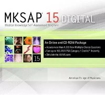 $27.49 • Buy Mksap 15 Digital (Single User) - CD-ROM - VERY GOOD