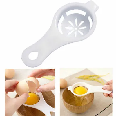 Egg White Separator Tool- Health Protein Plastic Yoke Sieve Kitchen Gadget HD035 • £2.05